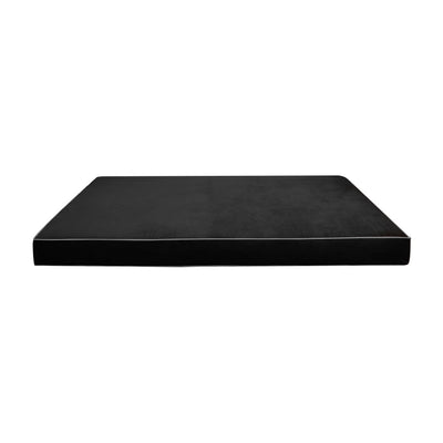 Model V1 Twin Velvet Contrast Indoor Daybed Mattress Cushion Complete Set AD350