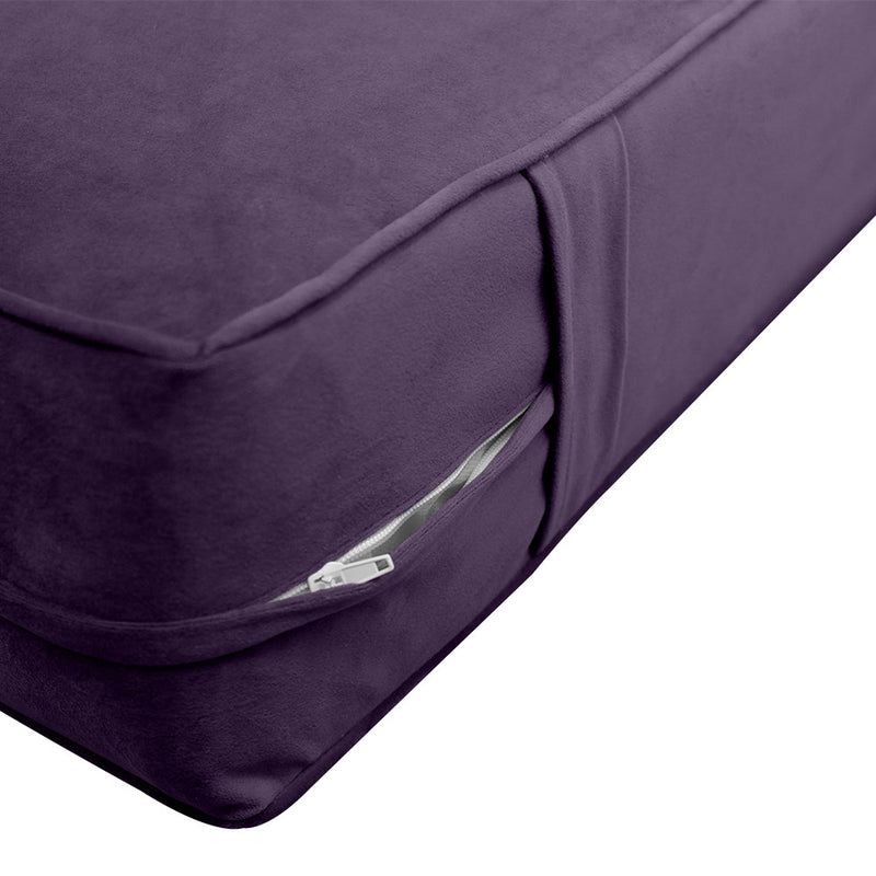 Model V1 Twin-XL Velvet Same Pipe Indoor Daybed Mattress Pillow Complete Set AD339