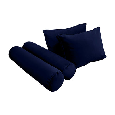 Model V1 Twin-XL Velvet Same Pipe Indoor Daybed Mattress Pillow Complete Set AD373