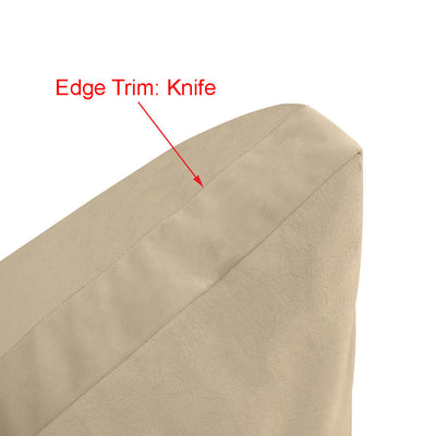 Model V4 Twin-XL Velvet Knife Edge Indoor Daybed Mattress Pillow Complete Set AD308