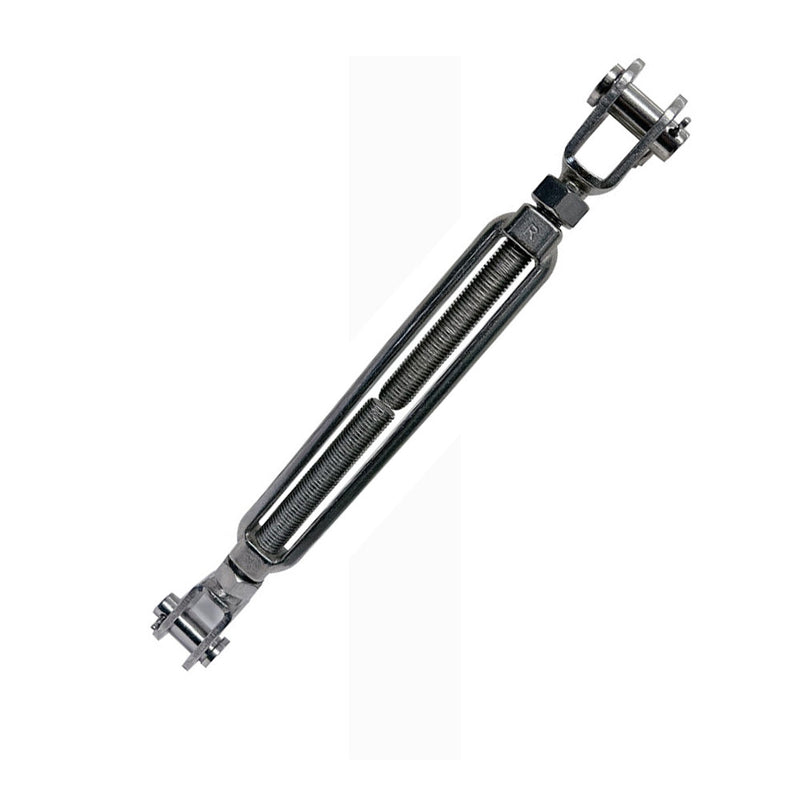 3/4" Jaw Jaw Turnbuckle WLL 3500 Lbs, Stainless Steel T316 , 19" Length