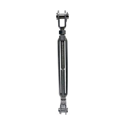 3/4" Jaw Jaw Turnbuckle WLL 3500 Lbs, Stainless Steel T316 , 19" Length