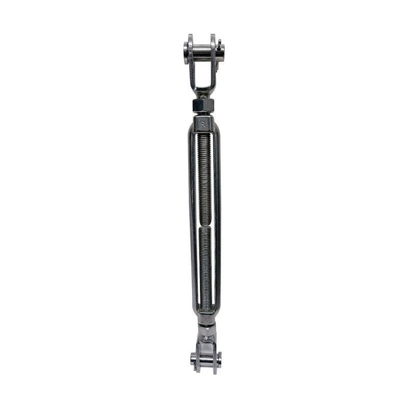 3/4" Jaw Jaw Turnbuckle WLL 3500 Lbs, Stainless Steel T316 , 19" Length