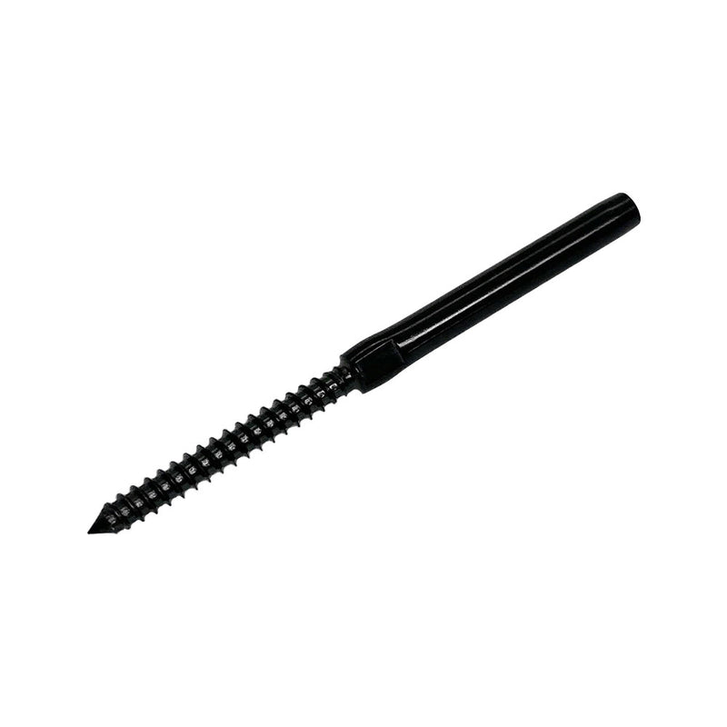 Black Oxide 3/16" Hand Swage Lag Stud For 3/16" Cable Wire Right Lag, T316 SS