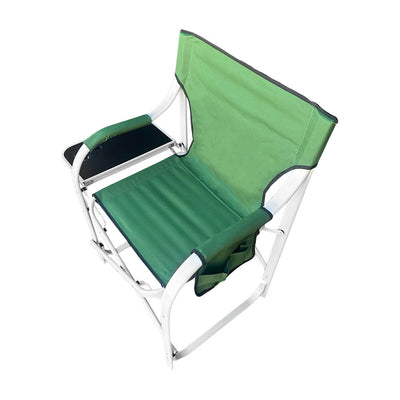 Folding Camping Chair W/ Side Table, Portable Lightweight Director Chair 350 Lbs